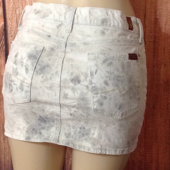 🦋 7FAM Stretch Denim Skirt size 27 - Picture 1 of 6